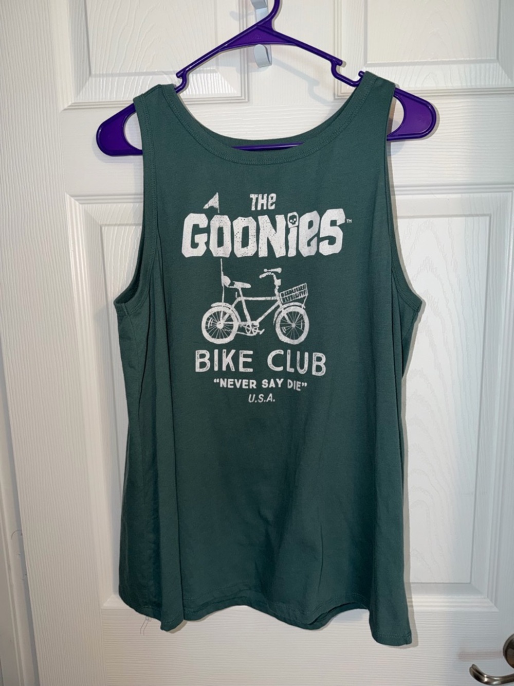 The Goonies Bike Club Graphic Tank - dark tealish Green